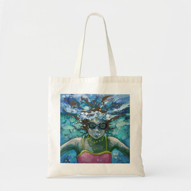 Tote Bag Sous la nage aquatique (Devant)