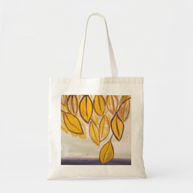 Tote Bag Sous l'arbre d'automne (Devant)