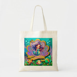 Tote Bag Sous l'océan & Fête d'anniversaire de fille sirène