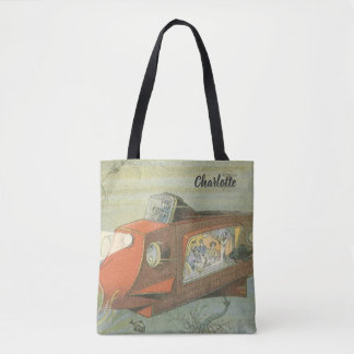 Tote Bag Sous-marin Steampunk de Science-Fiction Vintage da