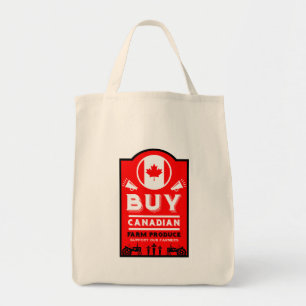 Tote Bag Soutenez les agriculteurs canadiens