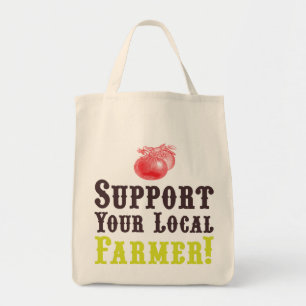 Tote Bag Soutenez Votre Agriculteur Local ! Fourre-tout bio