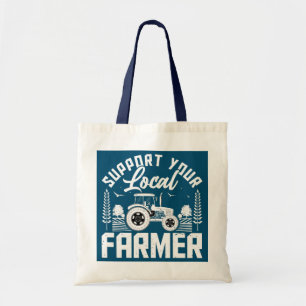 Tote Bag Soutenez votre tracteur agricole local agricole