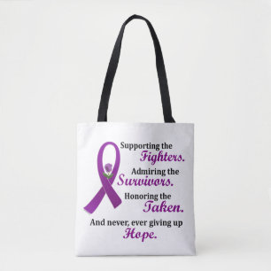Tote Bag Soutenir Admirer Honorer 2 Cancer du Pancréas Alzh