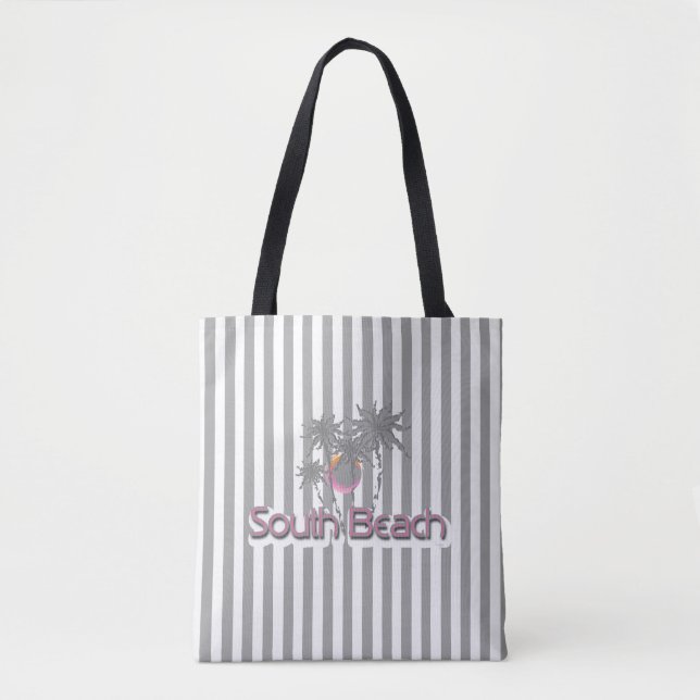 Tote Bag South Beach Miami, FL, Tropical, Cool (Devant)