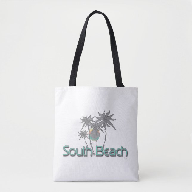 Tote Bag South Beach Miami, FL, Tropical, Cool (Devant)