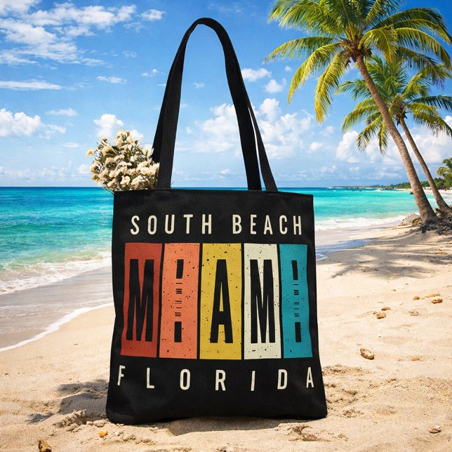 Tote Bag South Beach Miami Floride (Créateur téléchargé)