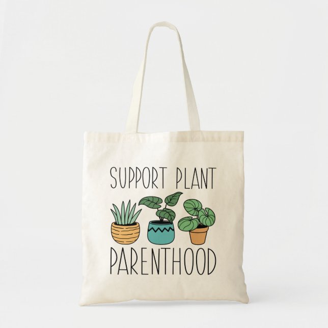 Tote Bag Soutien à la parentalité Plante (Devant)