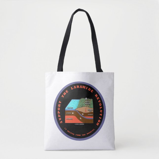Tote Bag Soutien à la révolution Laramide Humour géologique (Devant)