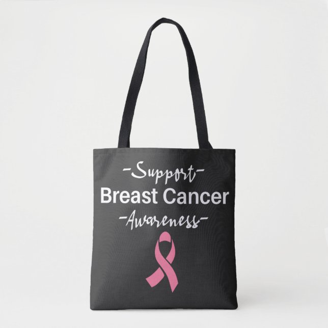 Tote Bag Soutien à la sensibilisation au cancer du sein Rub (Devant)
