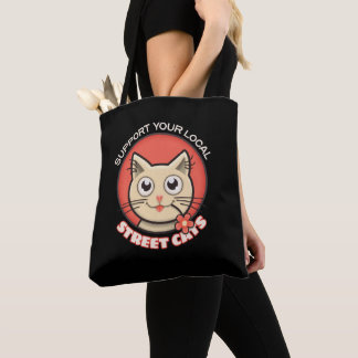 Tote Bag Soutien à vos chats de rue locaux