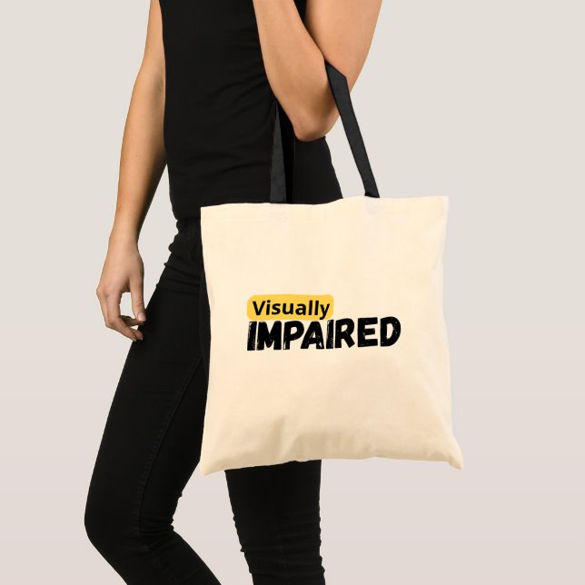 Tote Bag soutien de la sensibilisation aux déficiences visu (Devant (produit))