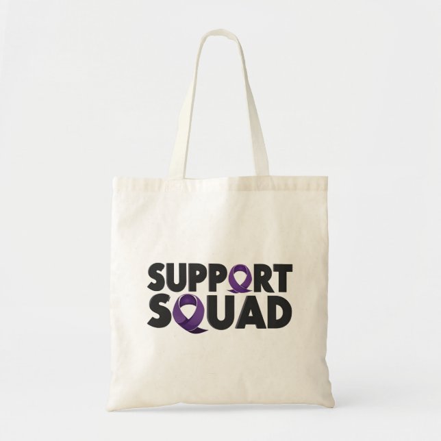 Tote Bag Soutien Équipe Testiculaire Sensibilisation au can (Devant)
