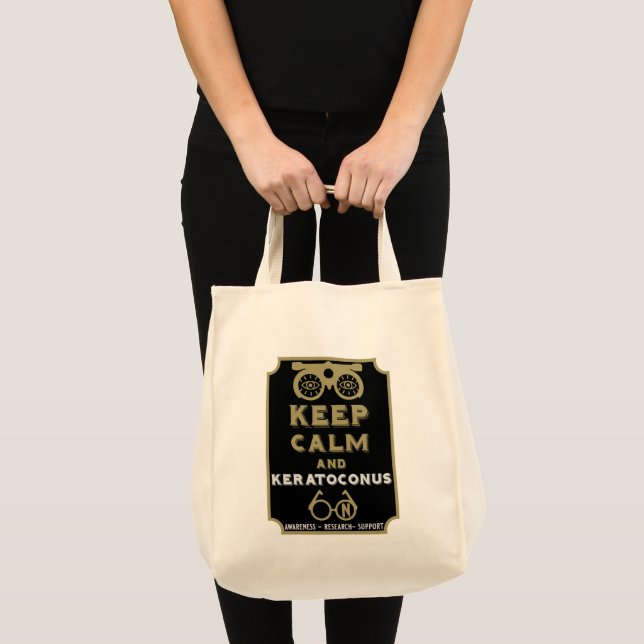 Tote Bag Soutien Et Sensibilisation À Keratoconus (Devant (produit))