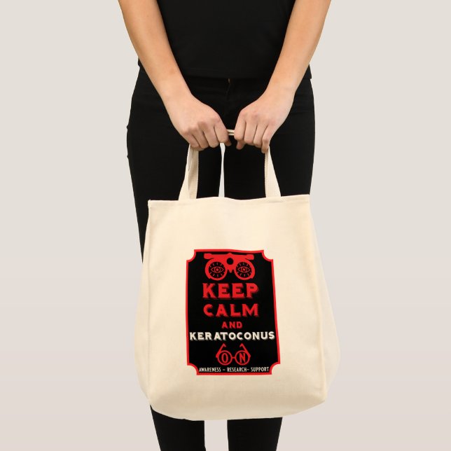 Tote Bag Soutien Et Sensibilisation À Keratoconus (Devant (produit))