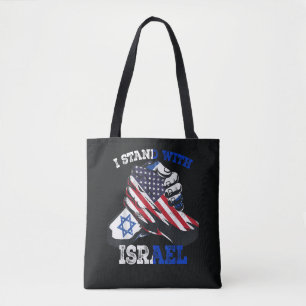 Tote Bag Soutien Je suis solidaire d'Israël Patrimoine juif