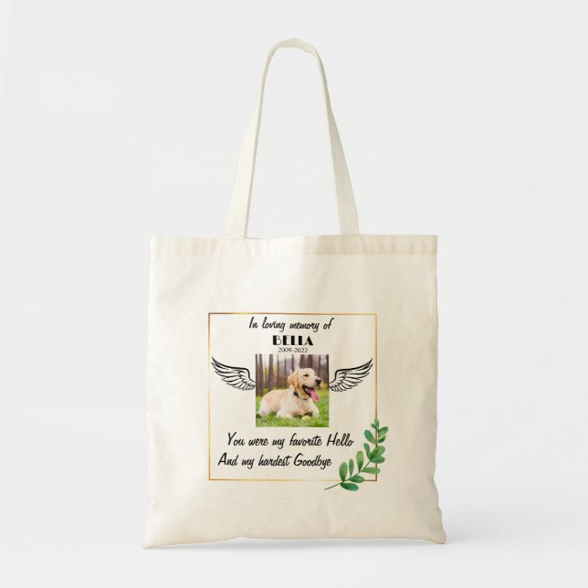 Tote Bag Souvenez-vous de l'animal de compagnie commémorati (Devant)