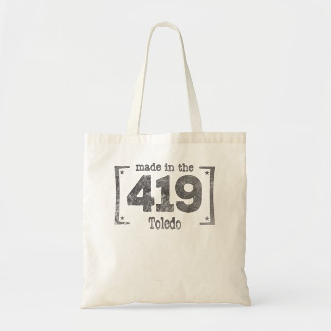 Tote Bag Souvenir de Made in the 419 Toledo (Devant)