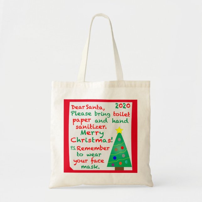 Tote Bag Souvenir de Noël 2020 (Devant)