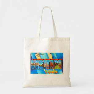 Tote Bag Souvenir de Vintage voyage de Hartford le