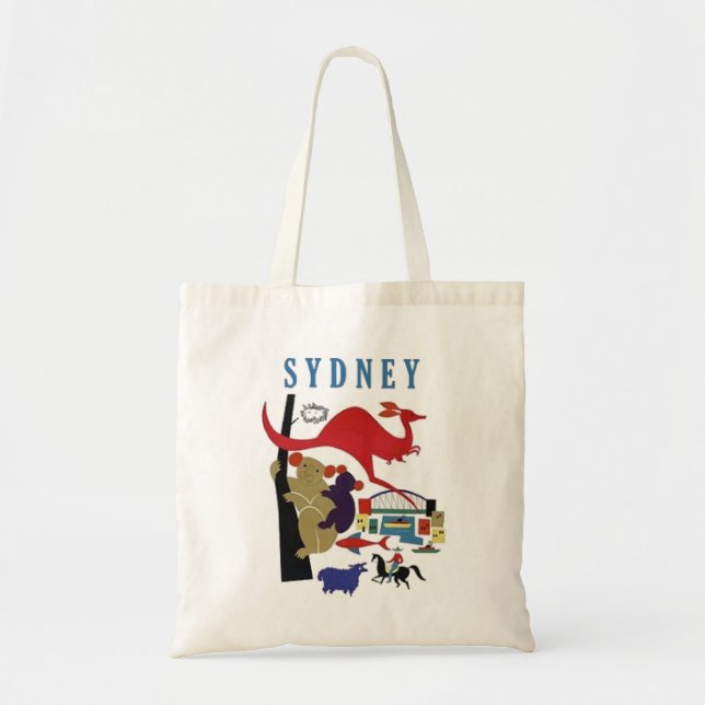 Tote Bag Souvenir mignon de voyage d'amusement de Sydney (Devant)