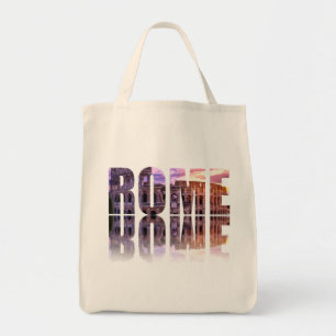 Tote Bag souvenir texte Rome