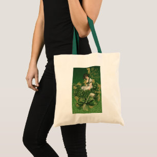 Tote Bag Souvenir vintage de la Saint Patrick, Lass irlanda