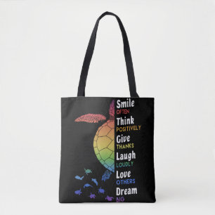 Tote Bag Souvent, Pense Positivement, Remercie