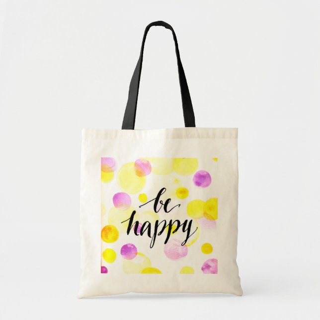 Tote Bag Soyez 2 heureux (Devant)