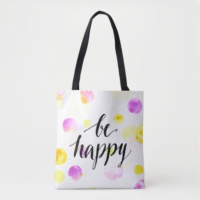 Tote Bag Soyez 2 heureux (Devant)