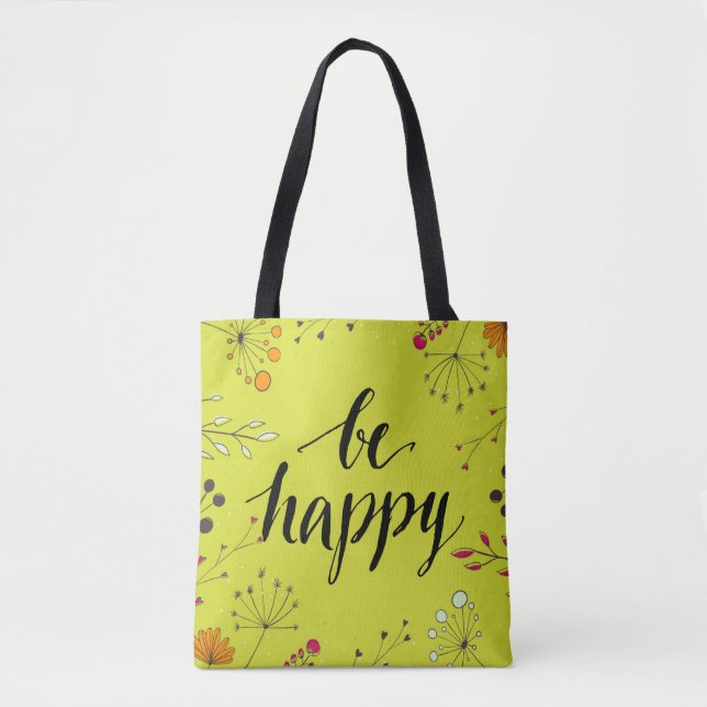 Tote Bag Soyez 5 heureux (Devant)