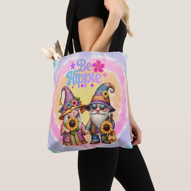Tote Bag Soyez des nanas hippies (De près)