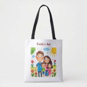 Tote Bag Soyez fier de votre enfant ajouter des oeuvres à c