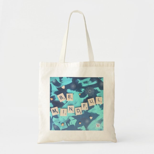 Tote Bag Soyez Fourre-tout conscient. Inspiré. Cadeau (Devant)