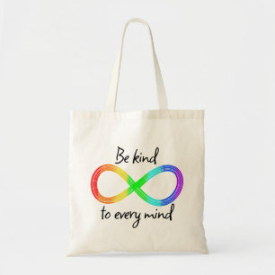 Tote Bag Soyez gentil avec chaque esprit - Autisme Acceptat