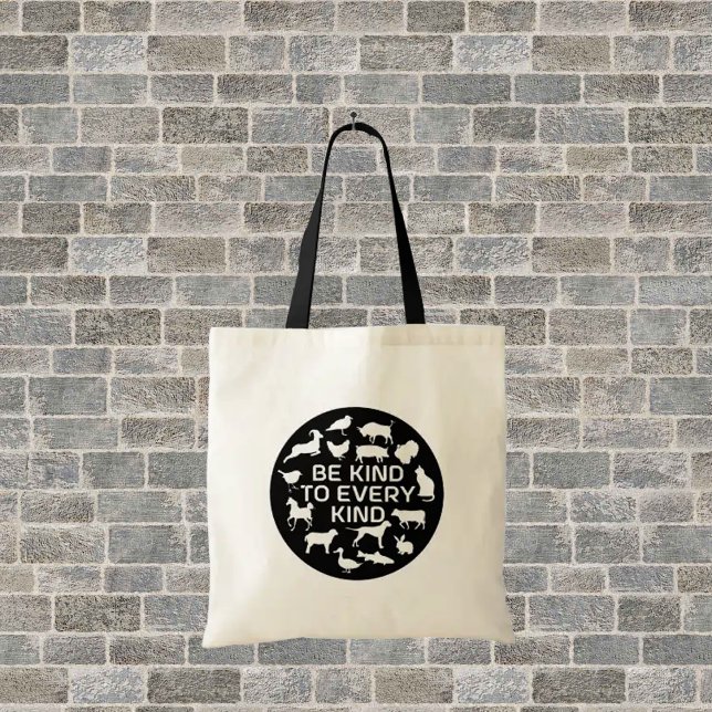 Tote Bag Soyez gentil avec tous les types (Créateur téléchargé)