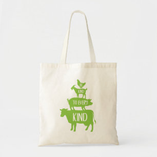 Tote Bag Soyez gentil avec tous les types d'animaux de ferm