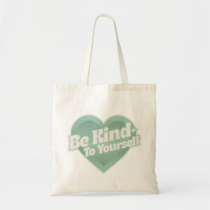 Tote Bag Soyez gentil avec vous - Mint Green Heart