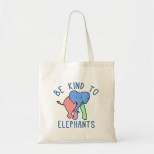 TOTE BAG SOYEZ GENTIL ENVERS LES ÉLÉPHANTS