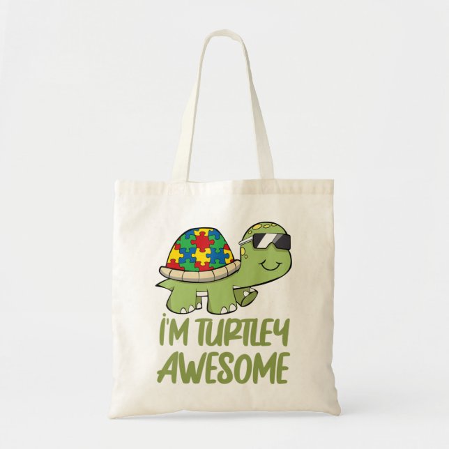 Tote Bag Soyez gentil et soutenez ceux qui ont l'autisme pa (Devant)