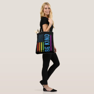 Tote Bag Soyez Gentil Lgbt Lgbtq Fierté Gay Arc-en-ciel