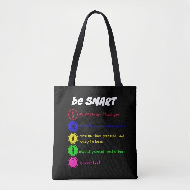 Tote Bag Soyez intelligent (Devant)