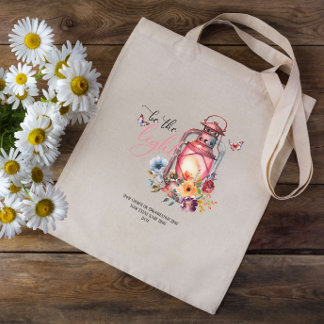 Tote Bag Soyez la lumière dimanche école foi Bible Custom