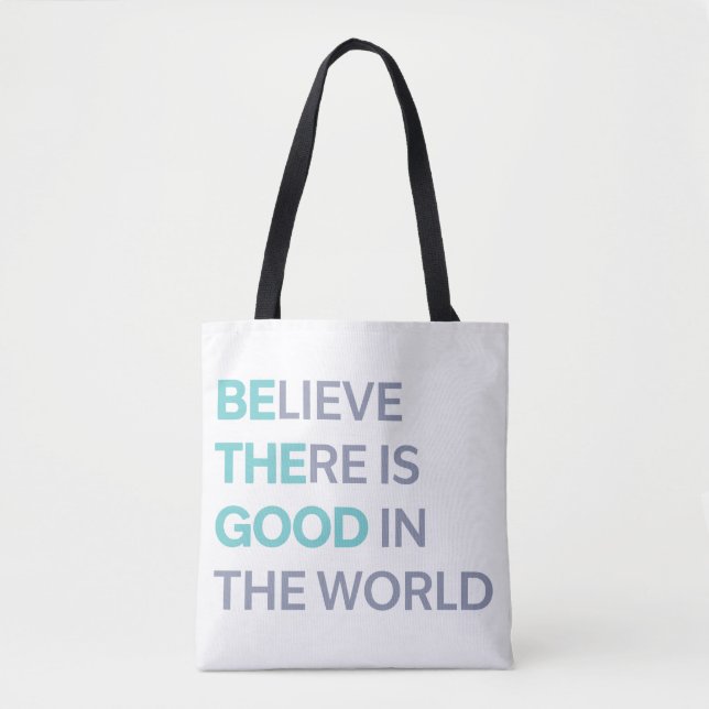 Tote Bag Soyez le Bien dans le Monde (Devant)