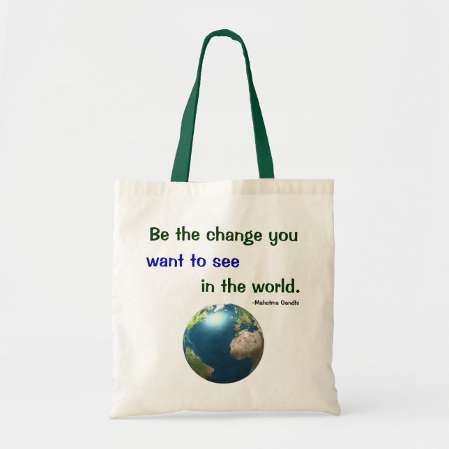Tote Bag Soyez le changement (Devant)