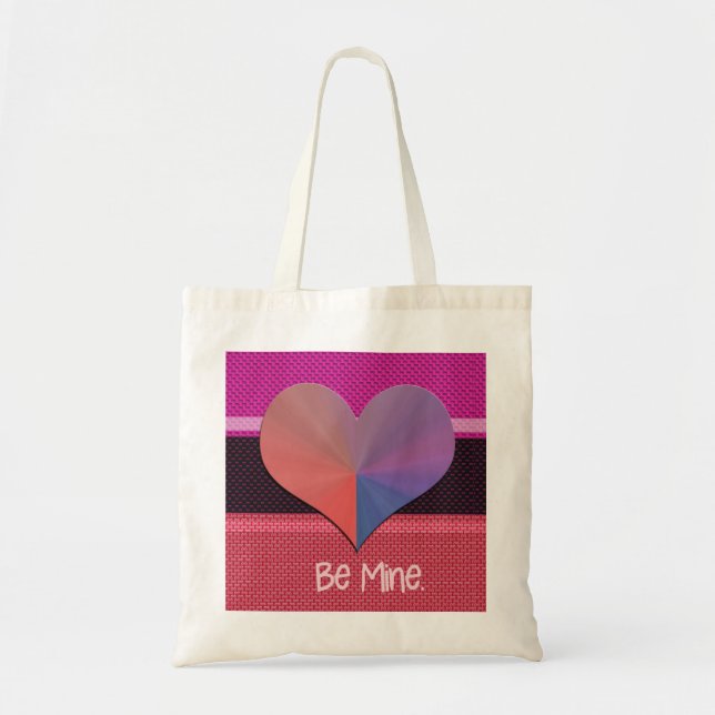 Tote Bag Soyez le coeur réfléchi de Valentine (Devant)