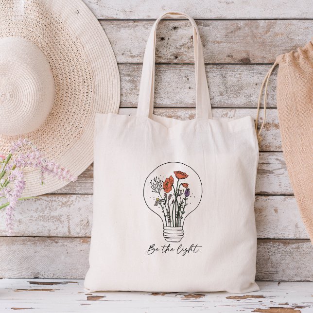 Tote Bag Soyez Le Fleur sauvage Léger (Créateur téléchargé)