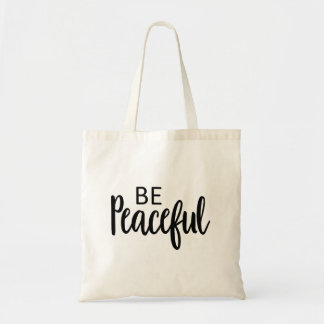 Tote Bag Soyez paisible Gospel Graphique Esthétique Christi