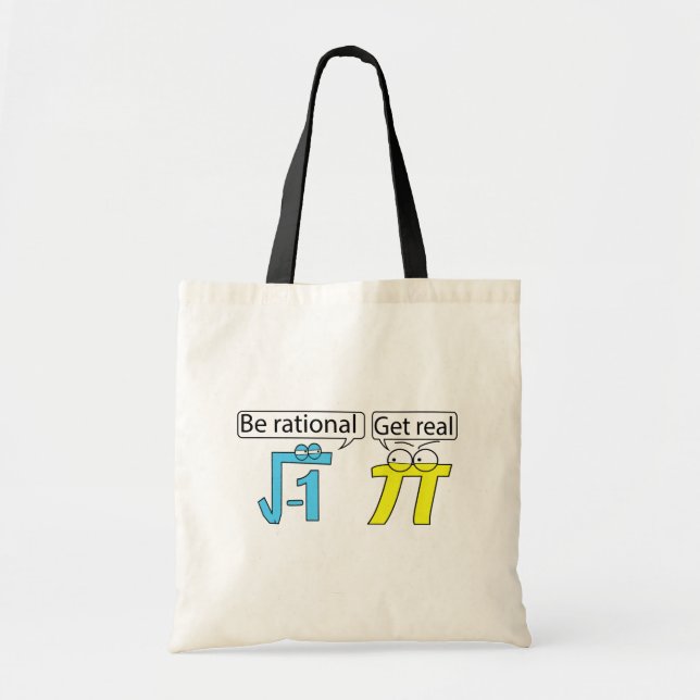 Tote Bag Soyez Rationnel ! Réel ! (Devant)