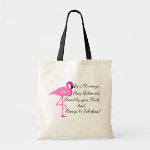 Tote Bag Soyez un Flamant rose Fourre-tout
